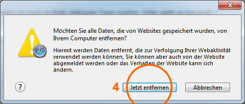 Browser-Cache leeren im Apple Safari 3/3